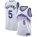 Jamed U.Jazz #5 Cody Williams White Swingman Jerseys - Association Edition