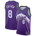 Jamed U.Jazz #8 Isaiah Collier Purple Swingman Jerseys - Icon Edition