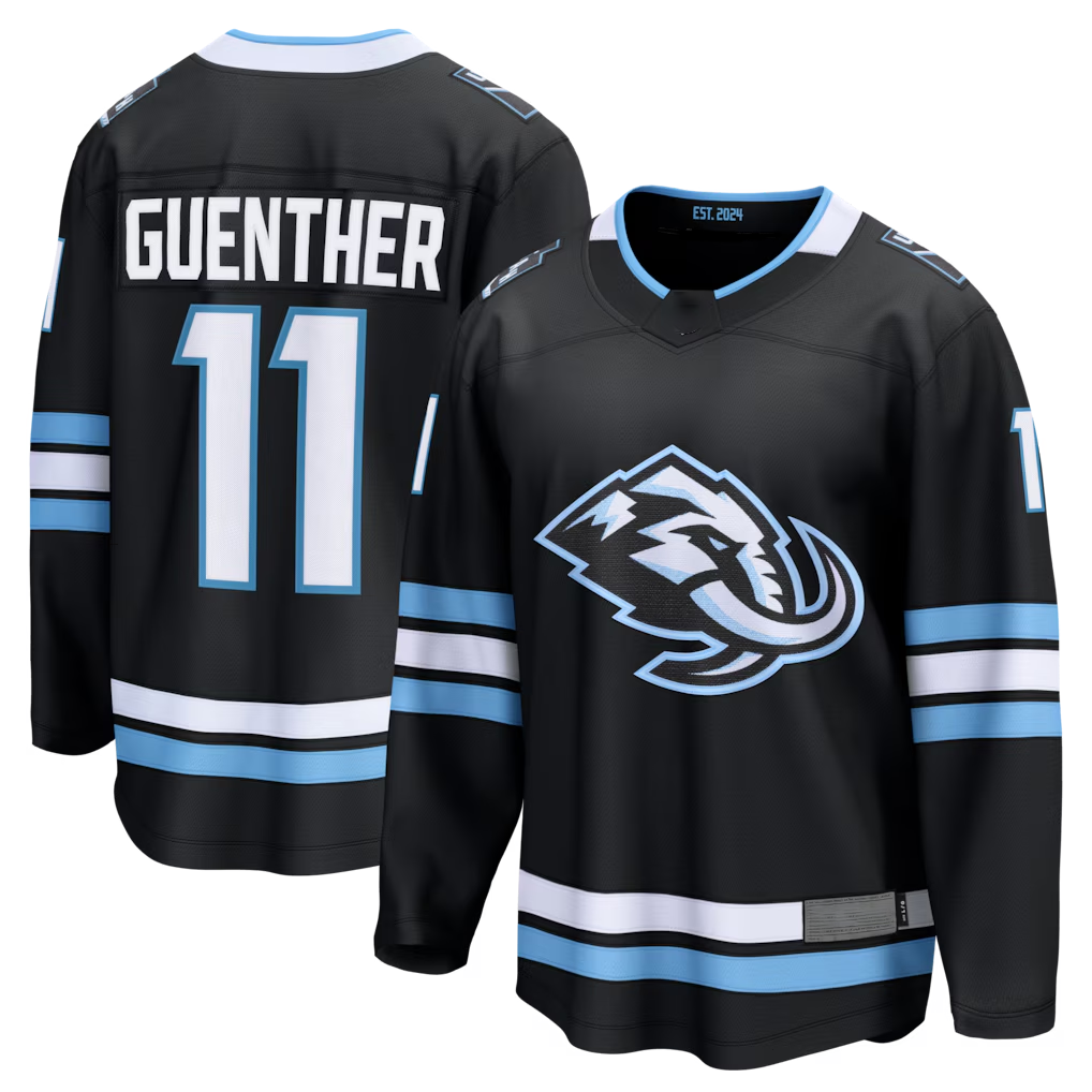Jamed U.Mammoth #11 Dylan Guenther Black Home Breakaway Player Jerseys