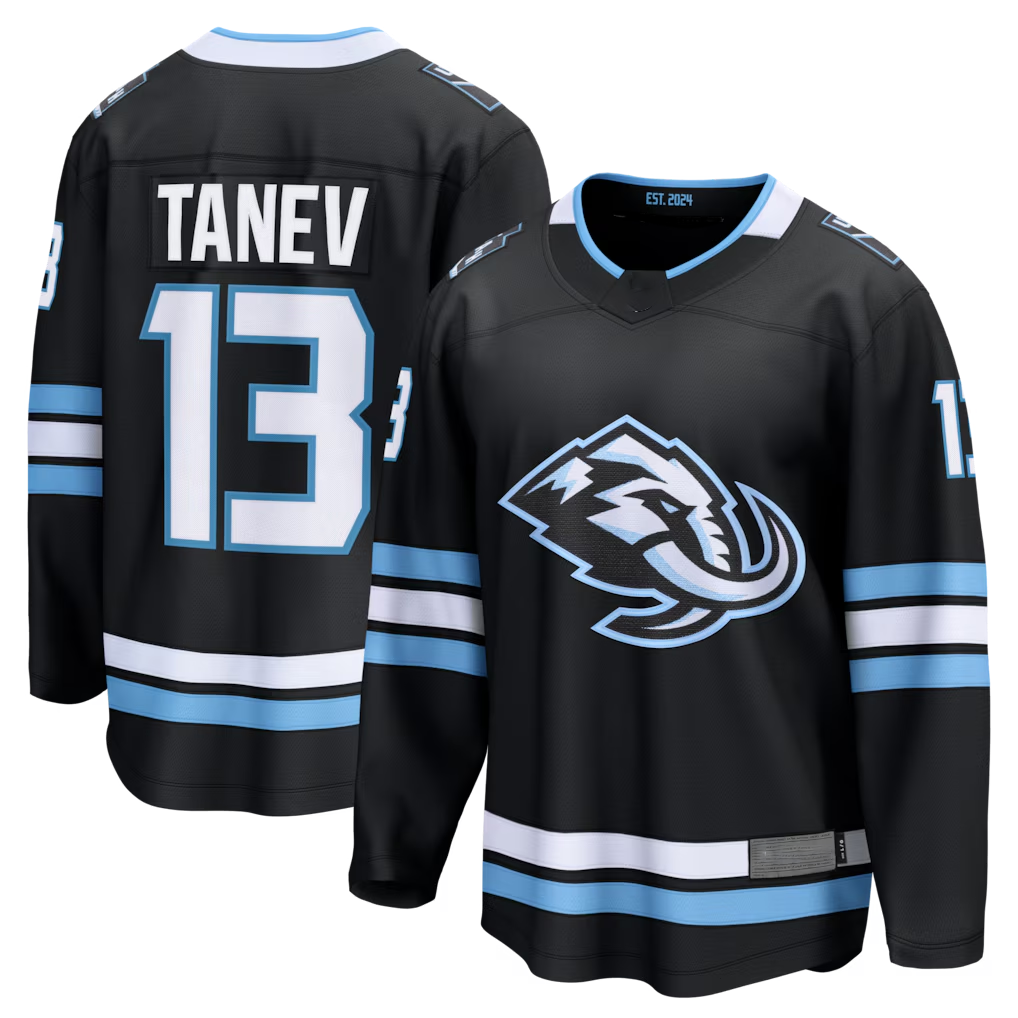 Jamed U.Mammoth #13 Brandon Tanev Black Home Breakaway Player Jerseys