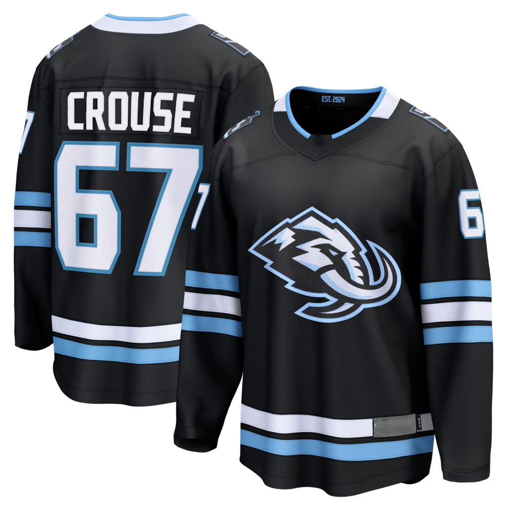 Jamed U.Mammoth #67 Lawson Crouse Black Home Breakaway Player Jerseys