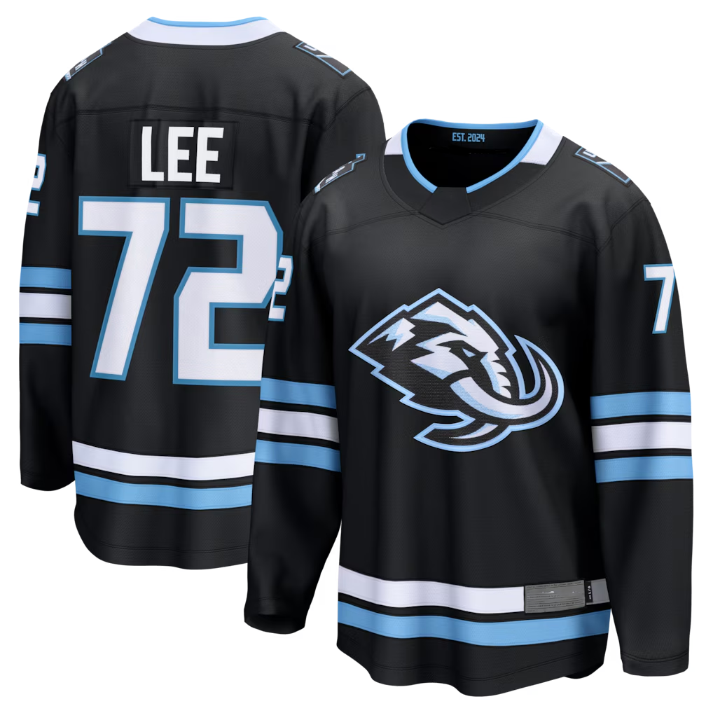 Jamed U.Mammoth #72 Anders Lee Black Home Breakaway Jerseys