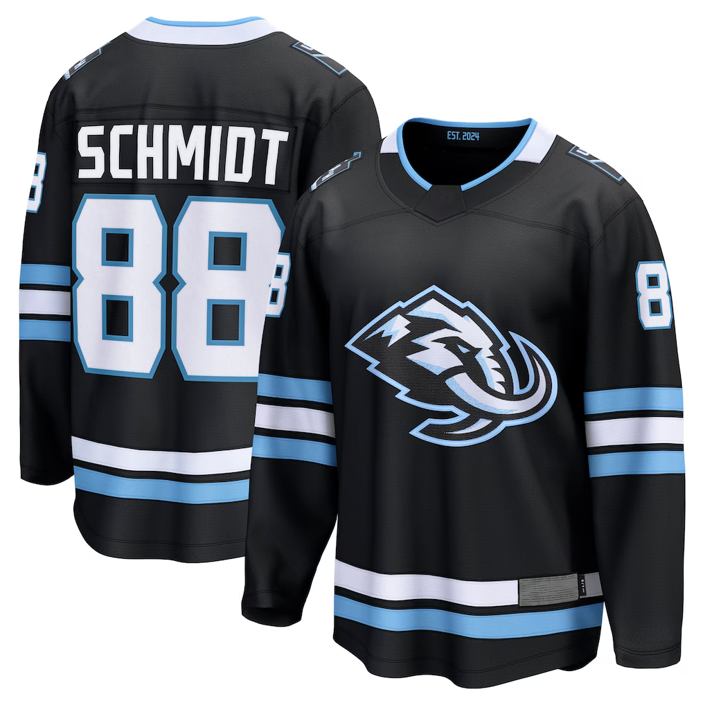 Jamed U.Mammoth #88 Nate Schmidt Black Home Breakaway Player Jerseys