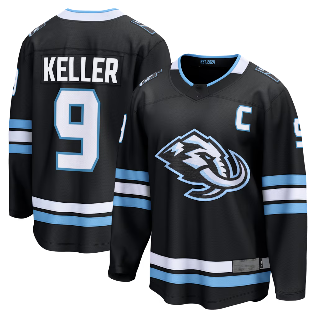 Jamed U.Mammoth #9 Clayton Keller Black Home Breakaway Jerseys