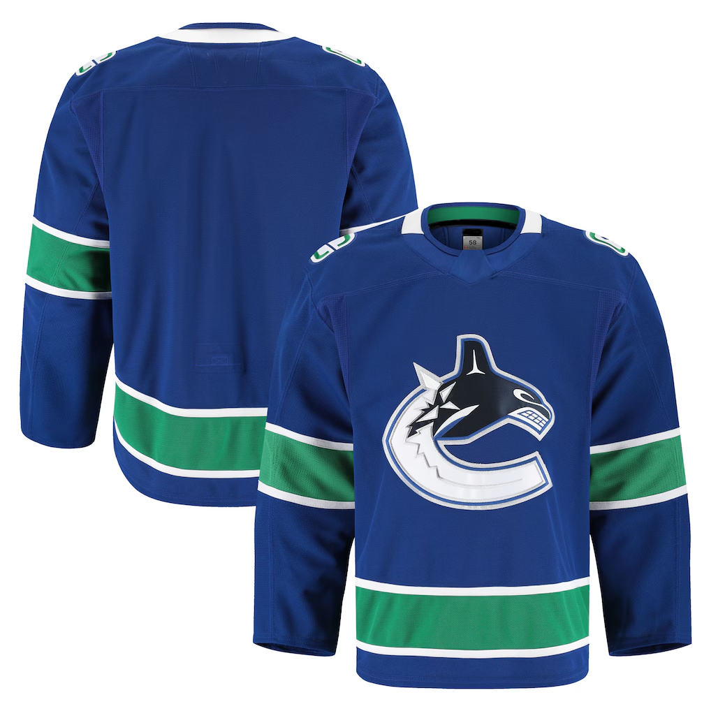 Jamed V.Canucks Blue Home Authentic Pro Jerseys