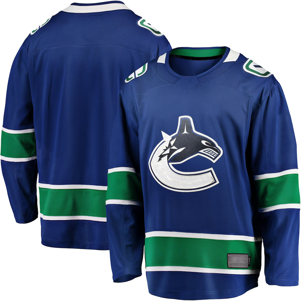 Jamed V.Canucks Blue Home Team Breakaway Jerseys