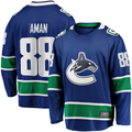 Jamed V.Canucks #88 Nils Aman Blue Home Premier Breakaway Player Jerseys