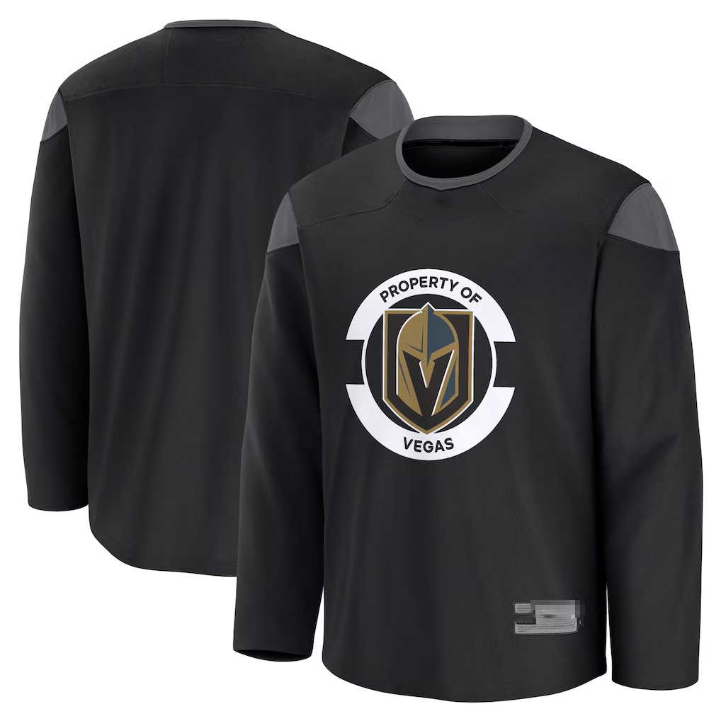Jamed V.Golden Knights Black Practice Jerseys