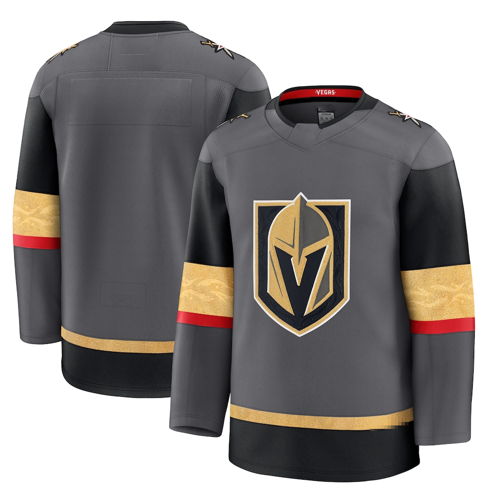 Jamed V.Golden Knights Gray Alternate Premium Jerseys