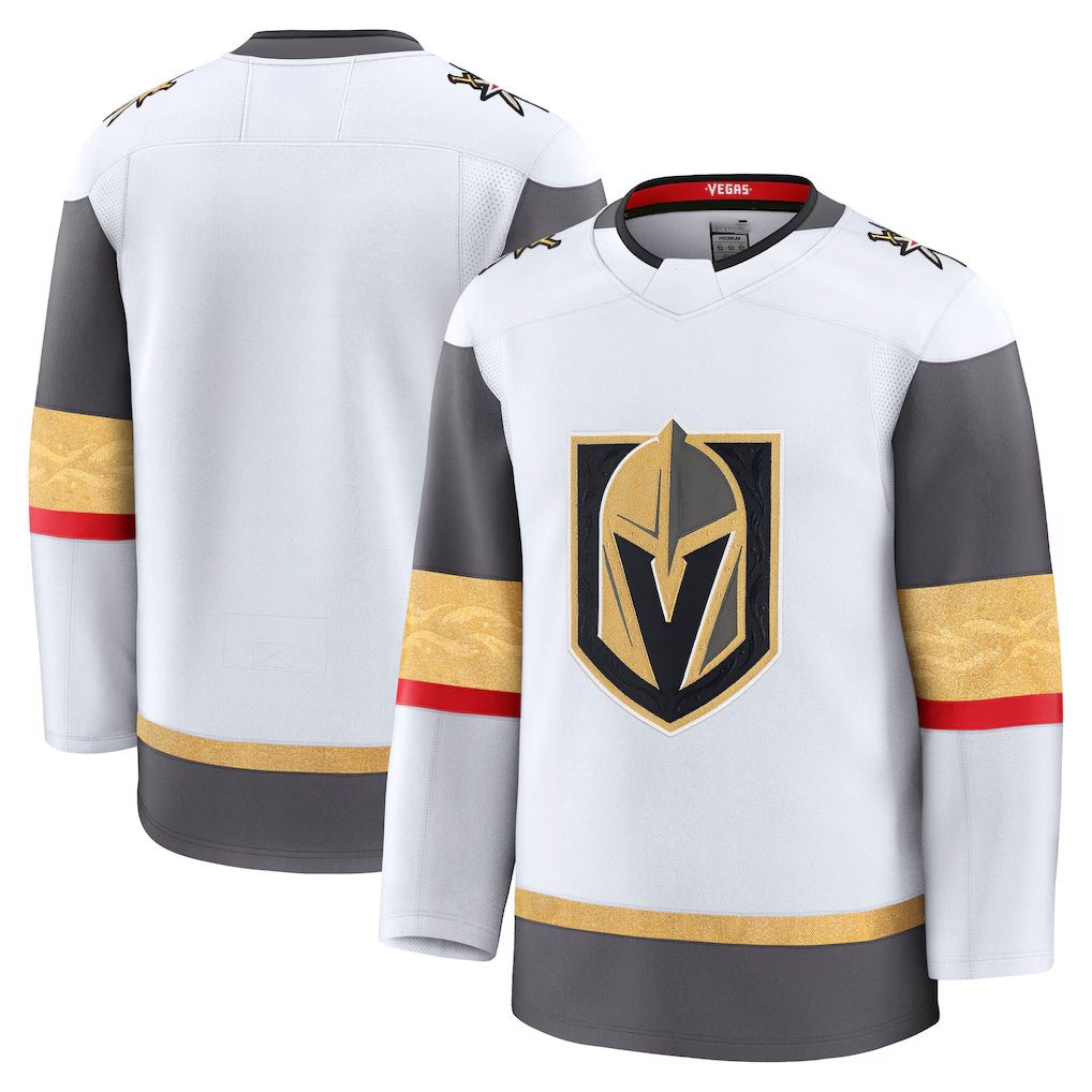 Jamed V.Golden Knights White Away Premium Jerseys
