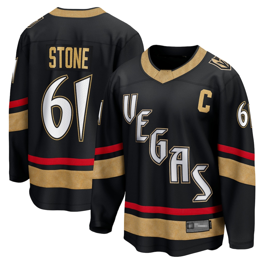 Jamed V.Golden Knights #61 Mark Stone Black Special Edition 2.0 Breakaway Player Jerseys
