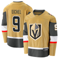 Jamed V.Golden Knights #9 Jack Eichel Gold Home Breakaway Stitched Jerseys