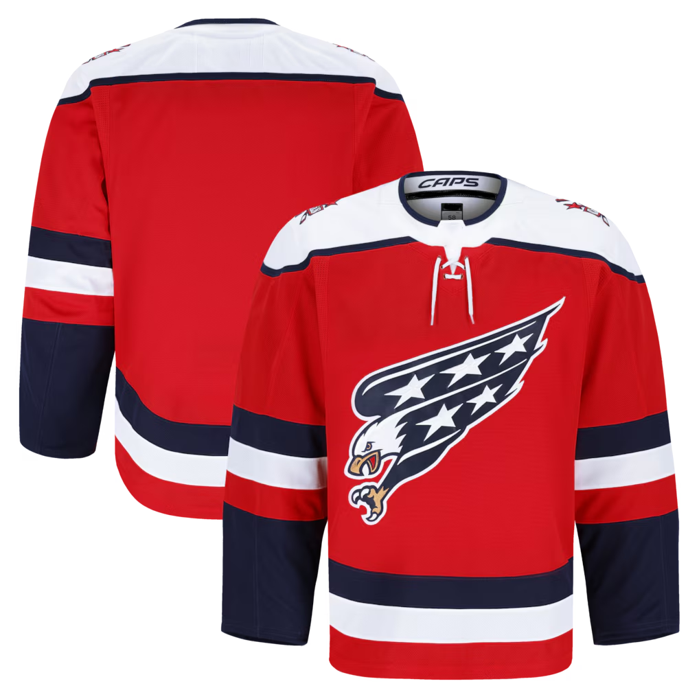 Jamed W.Capitals Red Alternate Authentic Pro Jerseys