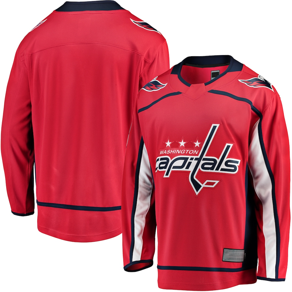 Jamed W.Capitals Red Breakaway Home Jerseys