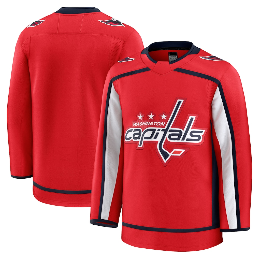 Jamed W.Capitals Red Home Premium Jerseys