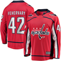 Jamed W.Capitals #42 Martin Fehervary Red Home Breakaway Player Jerseys