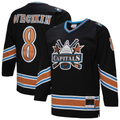 Jamed W.Capitals #8 Alexander Ovechkin Mitchell & Ness Black 2005-06 Power Play Jerseys