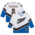 Jamed W.Capitals #8 Alexander Ovechkin Mitchell & Ness White 2005-06 Power Play Jerseys