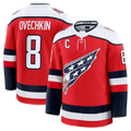 Jamed W.Capitals #8 Alexander Ovechkin Red Alternate Premium Player Jerseys