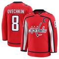 Jamed W.Capitals #8 Alexander Ovechkin Red Home Premium Jerseys