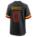 Jamed W.Commanders #0 Mike Sainristil Black Hail Raiser Alternate Game Stitched Jerseys
