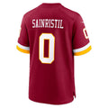 Jamed W.Commanders #0 Mike Sainristil Burgundy Game Stitched Jersey