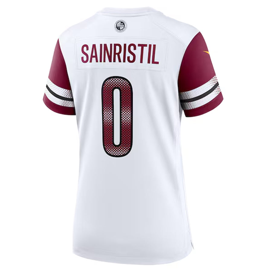 Jamed W.Commanders #0 Mike Sainristil Player White Home Game Stitched Jerseys