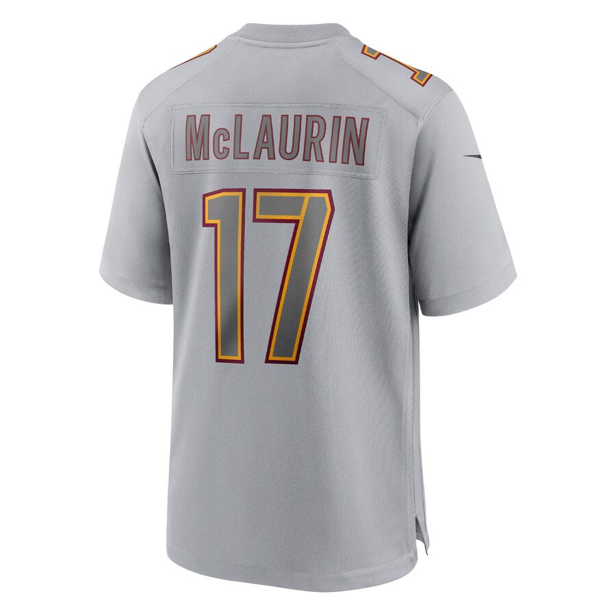 JamedW.Commanders #17 Terry McLaurin Player Gray Fashion Game Stitched Jerseys