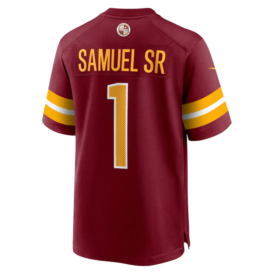 Jamed W.Commanders #1 Deebo Samuel Sr Player Burgundy Home Game Football Jerseys