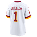 Jamed W.Commanders #1 Deebo Samuel Sr Player White Game Stitched Jerseys
