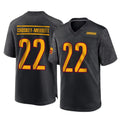 Jamed W.Commanders #22 Jacory Croskey-Merritt Player Black Home Game Stitched Jerseys
