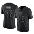 Jamed W.Commanders #28 Darrell Green Player Black RFLCTV Limited Stitched Jerseys