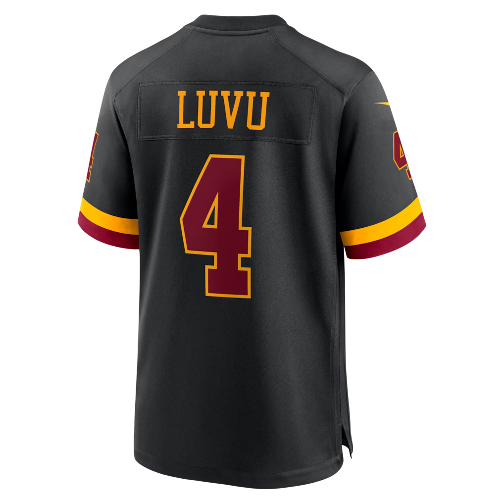 Jamed W.Commanders #4 Frankie Luvu Black Hail Raiser Alternate Game Stitched Jerseys