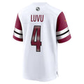 Jamed W.Commanders #4 Frankie Luvu Player White Home Game Football Jerseys