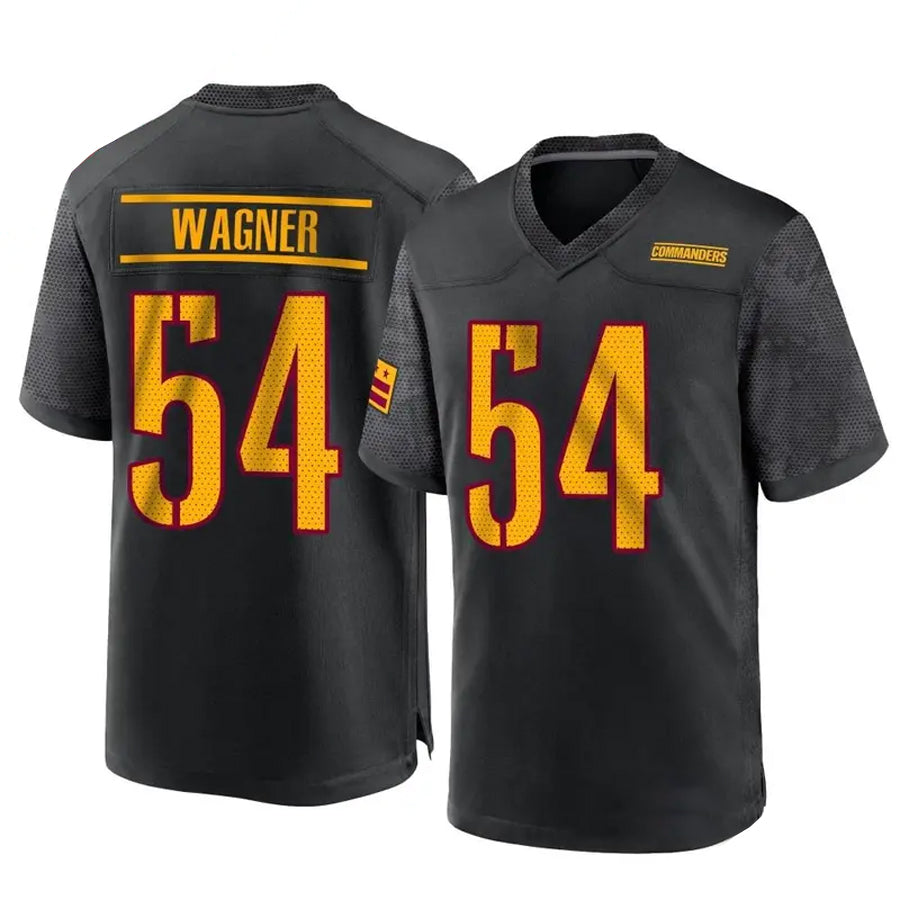Jamed W.Commanders #54 Bobby Wagner Player Black Home Game Stitched Jerseys