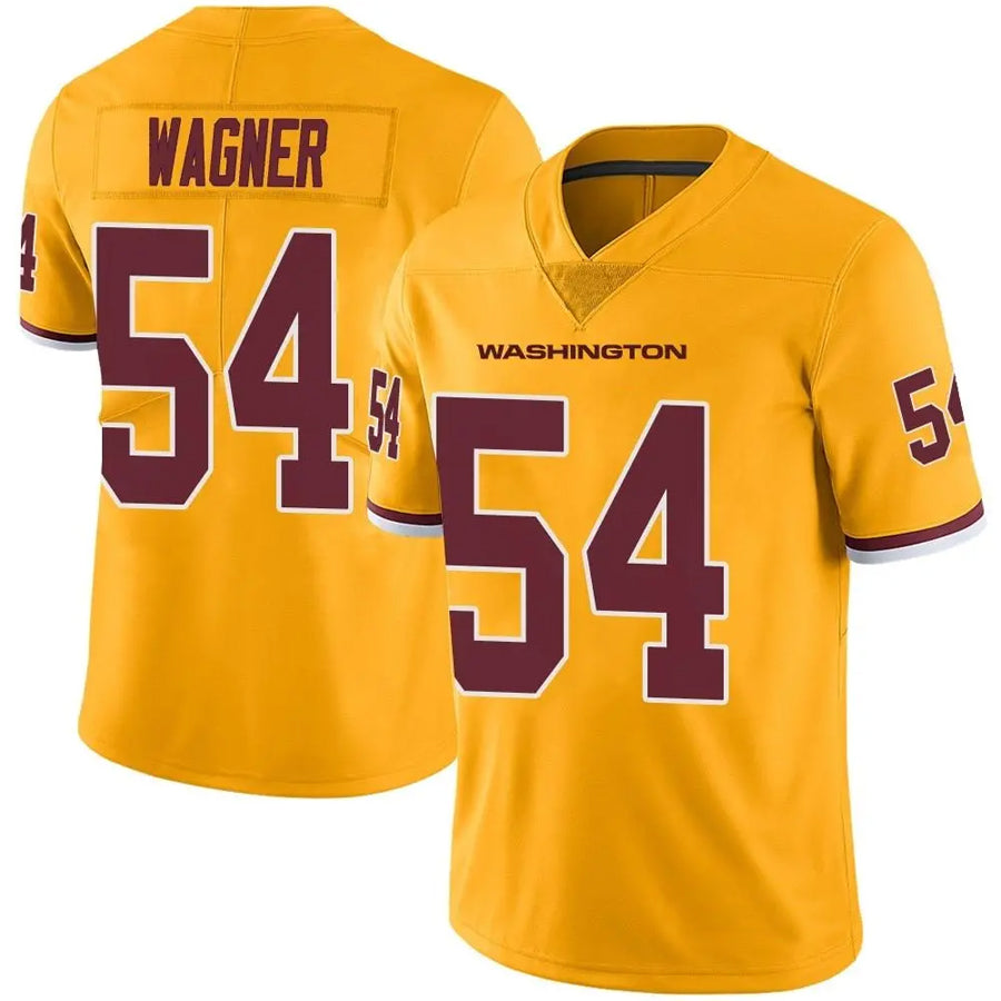 Jamed W.Commanders #54 Bobby Wagner Player Limited Gold Color Rush Stitched Jerseys