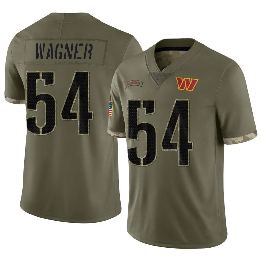 Jamed W.Commanders #54 Bobby Wagner Player Olive Salute To Service Limited Stitched Jerseys