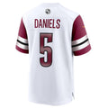 Jamed W.Commanders #5 Jayden Daniels White 2024 Draft First Round Pick Player Game Stitched Jersey