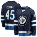 Jamed W.Jets #45 Cole Koepke Navy Home Breakaway Jerseys