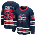 Jamed W.Jets #55 Mark Scheifele Navy Breakaway Jerseys