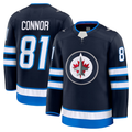 Jamed W.Jets #81 Kyle Connor Navy Home Premium Jerseys
