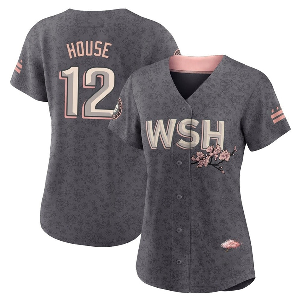 Jamed W.Nationals #12 Brady House Player Gray City Connect Stitched Jerseys