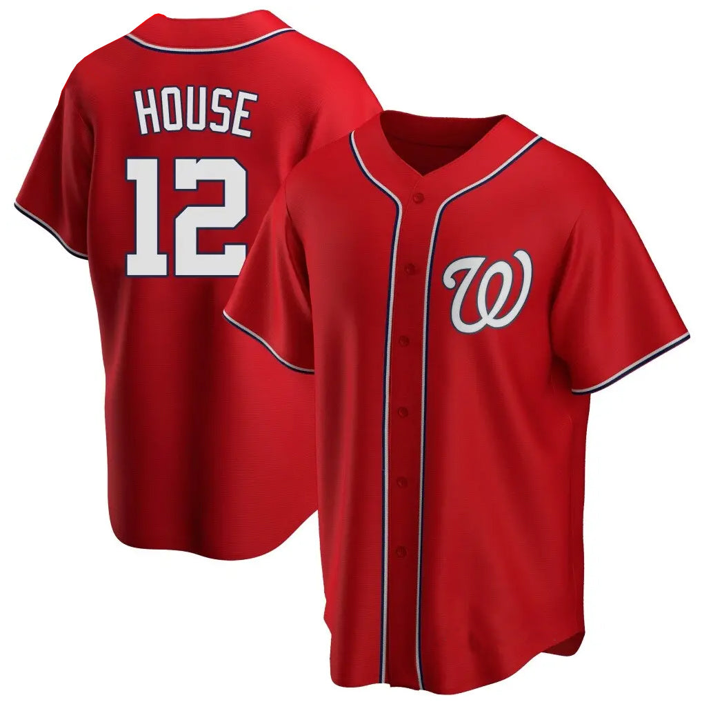 Jamed W.Nationals #12 Brady House Player Red  Alternate Game Stitched Jerseys