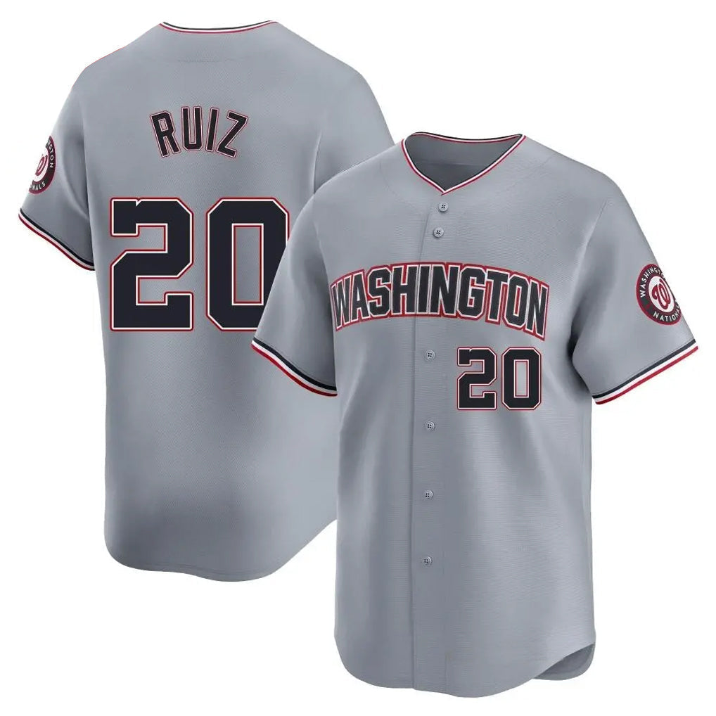 Jamed W.Nationals #20 Keibert Ruiz Player Gray City Connect Elite Alternate Stitched Jerseys