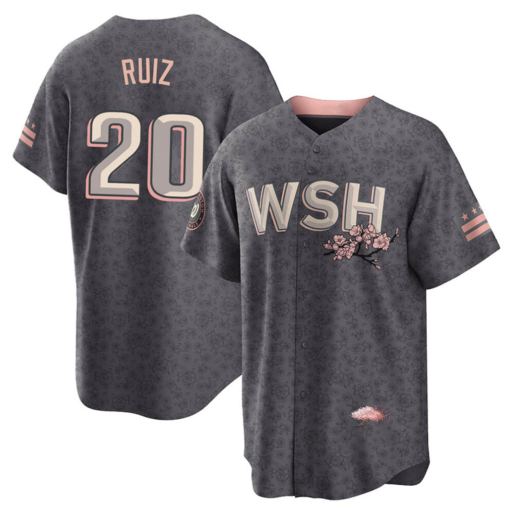 Jamed W.Nationals #20 Keibert Ruiz Player Gray City Connect Stitched Jerseys