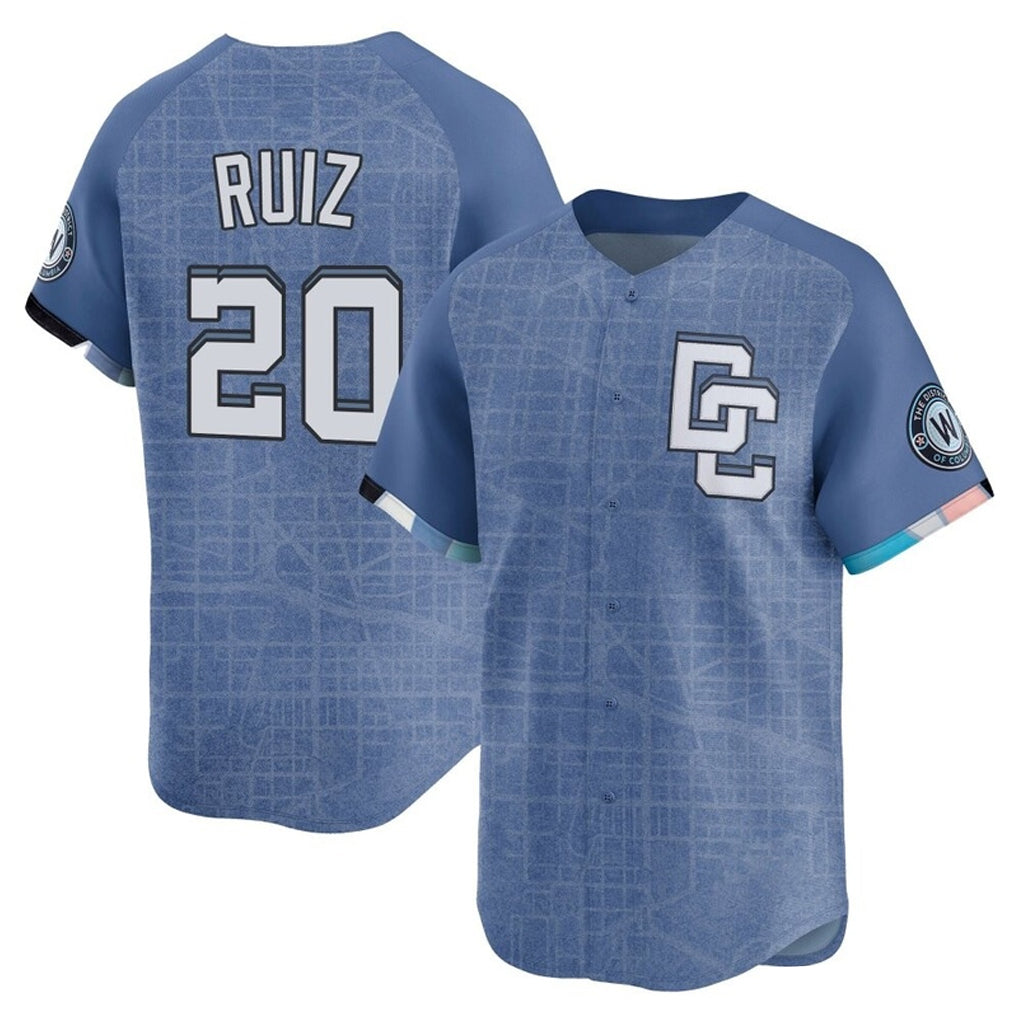 Jamed W.Nationals #20 Keibert Ruiz Player Light Blue Limited City Connect Stitched Jerseys