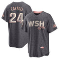 Jamed W.Nationals #24 Cade Cavalli Player Gray City Connect Stitched Jerseys