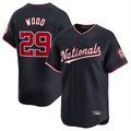 Jamed W.Nationals #29 James Wood Player Navy Limited Stitched Jerseys