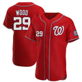 Jamed W.Nationals #29 James Wood Player Red Alternate Elite Stitched Jerseys