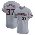 Jamed W.Nationals #37 Stephen Strasburg Player Gray City Connect Elite Alternate Stitched Jerseys